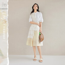 ?10点：DUIBAI 对白 冯玮联名 女士印花连衣裙 DDQ065W