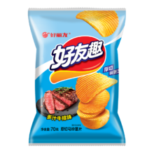 PLUS会员：好丽友 好友趣零食薯片70g