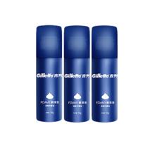 Gillette 吉列 男士蓝罐剃须膏须泡剃须护理非吉利柠檬型泡沫须泡50g*3