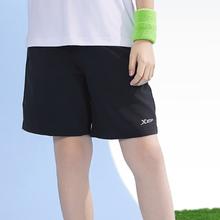 XTEP 特步 儿童夏季短裤 纯正黑 160cm