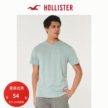 HOLLISTER 24夏季新款美式情侣短袖T恤男女装 KI324-4090 深薄荷绿 M (180/100A)