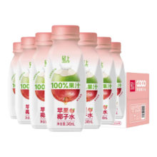 puls会员：椰泰 苹果味椰子水 245ml*10瓶