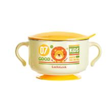 LOCK&LOCK 儿童不锈钢吸盘碗 400ml 欧吉狮