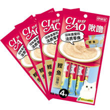 INABA 伊纳宝 妙好啾噜猫条猫零食湿粮 14g*4*4支 鲣鱼