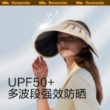 Beneunder 蕉下 倍护贝壳帽空顶防晒帽子女防紫外线遮脸遮阳太阳帽超大帽檐