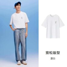 森马 男款原创IP锂牙兽凉感半袖T恤（多色可选）