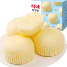 PLUS会员：百草味 蒸蛋糕 500g*2箱