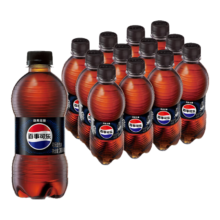 PLUS会员：百事可乐 无糖 Pepsi 碳酸饮料 300ml*12瓶*4件