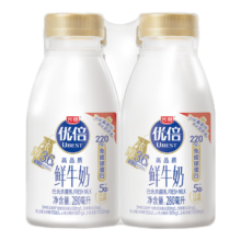 百亿补贴、PLUS会员、首单礼金：光明 优倍 浓醇 280ml*4 PET瓶 巴氏杀菌鲜牛奶