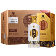 XIJIU 习酒 第四代金质 酱香型白酒53度 500ml*6瓶 整箱装 贵州白酒