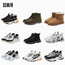 断码清仓，Semir 森马 情侣款马丁靴复古老爹鞋合集