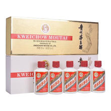 限移动端、京东百亿补贴：MOUTAI 茅台 飞天 金条+白条 酱香型白酒 53%vol 50ml*5瓶共2盒