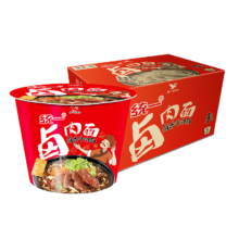 plus会员:统一来一桶 卤肉牛肉面  112g*12桶＊5件