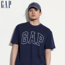 Gap 盖璞 男士撞色logo圆领短袖T恤