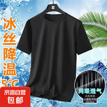 夏季薄款网眼速干短袖T恤男休闲运动