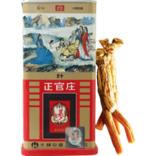 正官庄高丽红参6年根人参[良字]50支37.5g 韩国原装进口 内含约4根参中秋节礼品礼物健康滋补