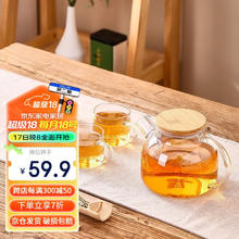 一朵棠 高硼硅玻璃茶具套装家用功夫茶杯过滤简约会客泡茶器 瑞珍壶+四杯