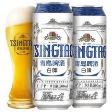 19年世啤赛银奖，青岛啤酒 11度白啤500mL*12听*2件