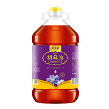 plus会员：索米亚 浓香胡麻油 宁夏传统小磨压榨 亚麻籽油食用油5L 源头直发 包邮