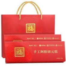 中华老字号，福牌 手工阿胶固元糕礼盒装 200g*2盒 赠1个礼袋