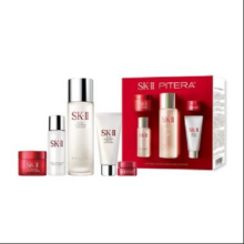 PLUS会员、百亿补贴：SK-II 护肤套装 含精华露75ml+嫩肤露30ml+眼霜2.5g+精华露15ml+洁面膏20g