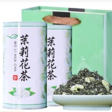 大山芸润【茉莉飘雪】2024新茶 川派七窨一提 茉莉花茶罐装  两罐 赠礼袋