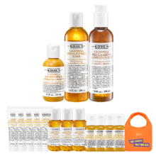 PLUS会员、百亿补贴：Kiehl's 科颜氏 金盏花3件套礼盒（水250ml+乳液125ml+洁面230ml) 赠35件赠品