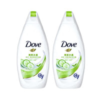 Dove 多芬 沐浴露 清新水透清爽美肤黄瓜190克*2 瓶 清新水透美肤黄瓜190克*2瓶