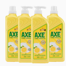 88VIP！AXE 斧头 牌 洗洁精柠檬护肤1.18kg*4瓶