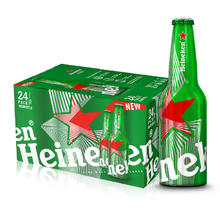 Heineken 喜力 荷兰进口喜力啤酒paco铝瓶330ml*24瓶全麦酿造