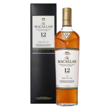 麦卡伦（MACALLAN）12年雪莉桶 单一麦芽威士忌 700ml 进口洋酒 礼盒装