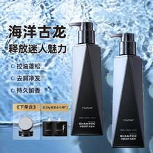 SOLEHE 和风雨 男士控油去屑洗发水柔顺自然蓬松洗发露家庭装490g洗沐套装