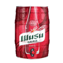 乌苏啤酒（wusu）大红乌苏烈性小麦啤酒  5L*1桶