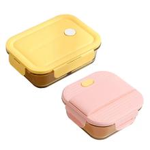 FSJP 梵施家品 玻璃饭盒保鲜盒可加热带饭餐盒 800ml