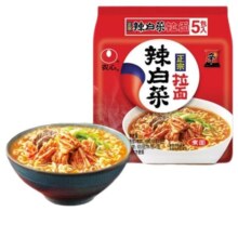 plus会员：农心 辣白菜拉面 五连包 120g*5包*9件