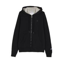 Champion 网球穿搭 秋冬暗标小logo加绒连帽卫衣 S0891