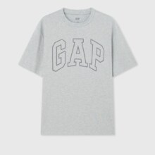 再降价、京东百亿补贴、plus会员：Gap 男式撞色logo圆领短袖T恤纯棉