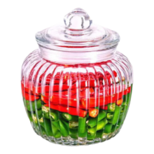 惠寻 京东自有品牌 密封罐厨房泡菜玻璃罐家用泡菜坛子 1250ml【单只装】