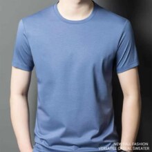 罗蒙 男士  纯色圆领短袖T恤  4件