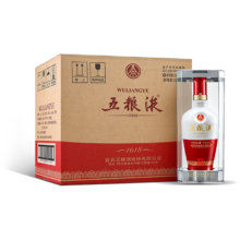 京东百亿补贴：五粮液 1618 52度 浓香型白酒 500ml*6瓶 整箱装