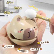 卡皮巴拉木鱼摆件