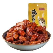 黄老五 哈妹哈哥联名 四川特产 肉类零食 冷吃兔肉 开袋即食 休闲食品 香辣味兔肉豆干 （5包）