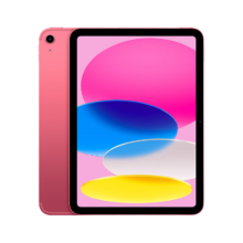 PLUS会员：Apple 苹果 iPad(第10代) 10.9英寸平板 2023年(256GB eSIM版/MUU83CH/A)粉色 蜂窝网络