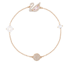施华洛世奇（SWAROVSKI）生日礼物 施华洛世奇天鹅 SWAN DAZZLING 手链女轻奢饰品 M  18CM  5472271