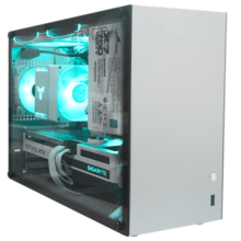 AMD锐龙R5 7500F/RX6750GRE/RX7700XT高端技嘉迷你ITX台式组装电脑主机LOL电竞游戏直播DIY设计整机 7500F丨RX7700XT丨青春版丨配置五