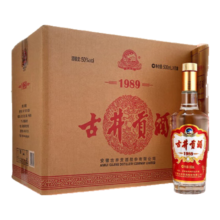 京东百亿补贴：古井贡酒 1989 浓香型白酒 50度 500ml*6瓶 整箱装