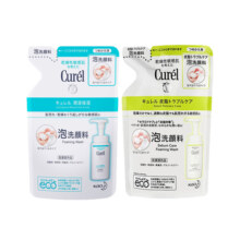 Curel/珂润润浸保湿洁颜泡沫氨基酸洗面奶补充替换装洁面颜料补水