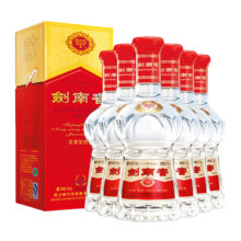 20点、88VIP：剑南春 水晶剑52度白酒整箱558ml*6瓶浓香型