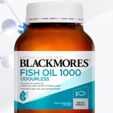 BLACKMORES  【纯净无污染】澳洲原味深海鱼油软胶囊400粒含DHA