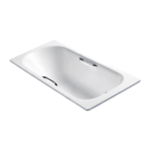 科勒（KOHLER） 浴缸KOHLER齐悦嵌入式铸铁浴缸家用浴缸 28108-GR-01.5米带扶手1.5m